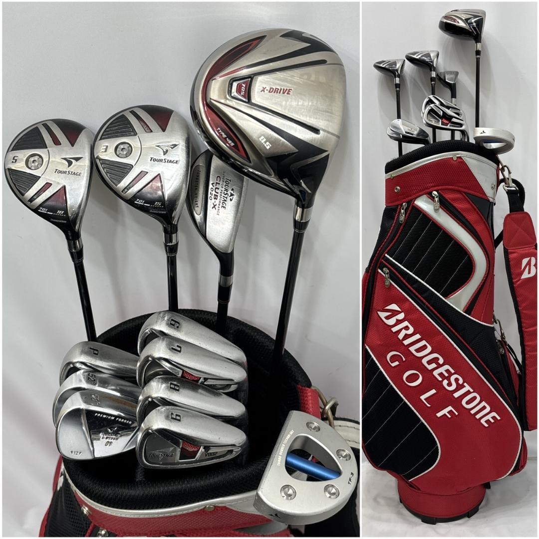 メンズ右利き初心者用　ツアーステージ　ゴルフクラブセット　W-2384