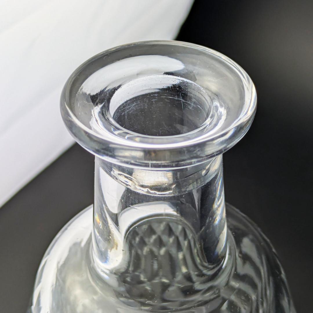 バカラ アルマニャック ダイヤカット デキャンタ 仏ヴィンテージ 刻印 上質美品