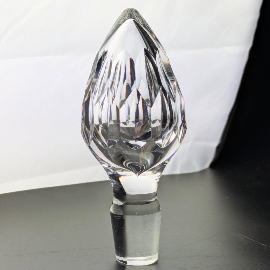 バカラ アルマニャック ダイヤカット デキャンタ 仏ヴィンテージ 刻印 上質美品