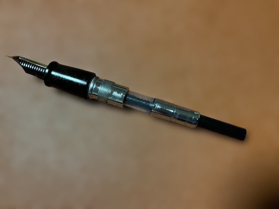 大橋堂　万年筆　エボナイト　ペン先21K ケースつき