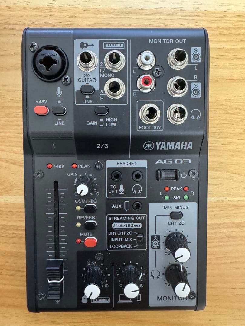 Yamaha AG03 MK2 USBオーディオインターフェース