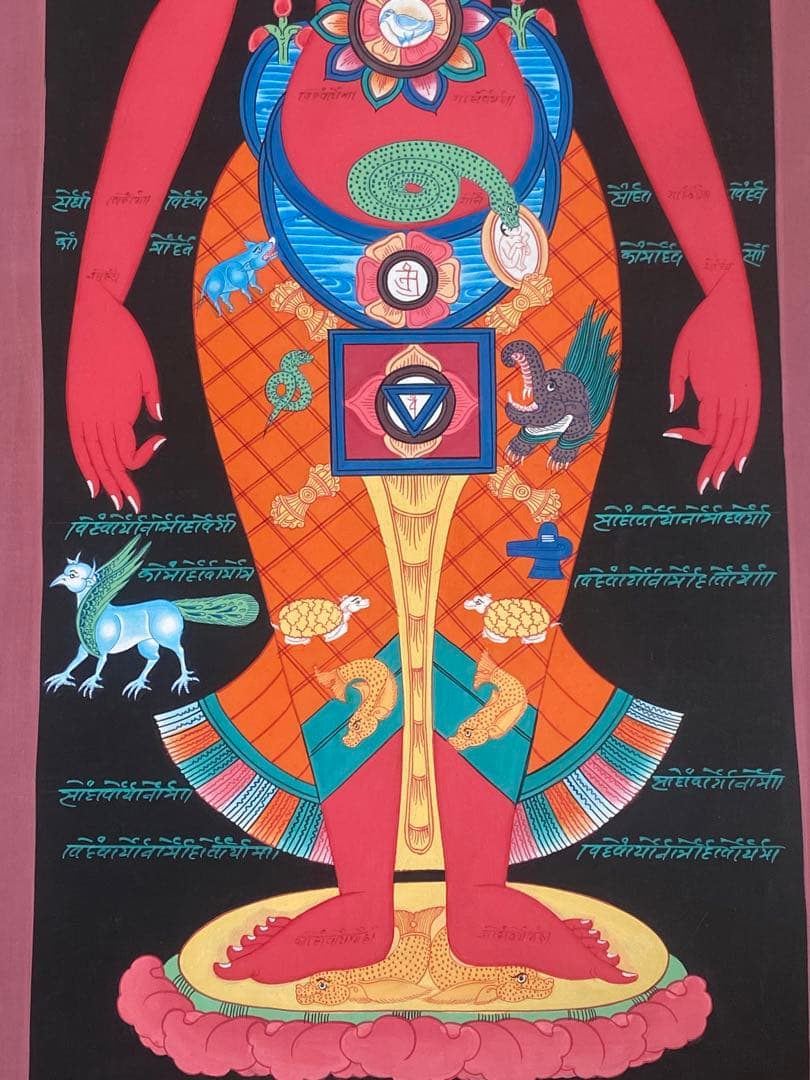 チャクラ　ヨガ　絵画　ネパール　アーティスト　伝統工芸