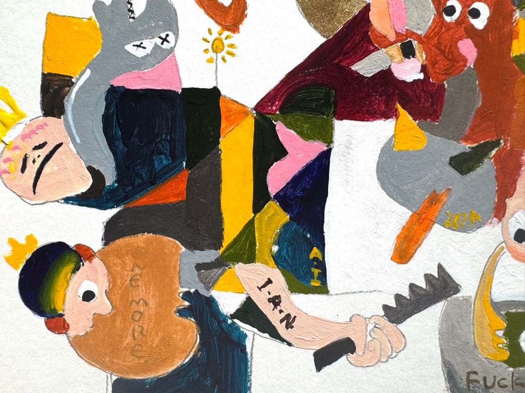 ゲルニカ 再解釈 額装済み