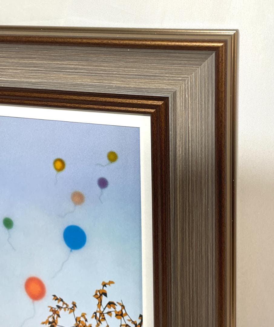 【新品】藤城清治「ラヴェンダーの幻想」ポスター 複製画　額付 　アクリル