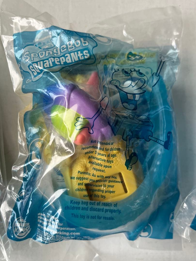 バーガーキング　米国　ミールトイ2002年　 スポンジ・ボブ　全8個セット