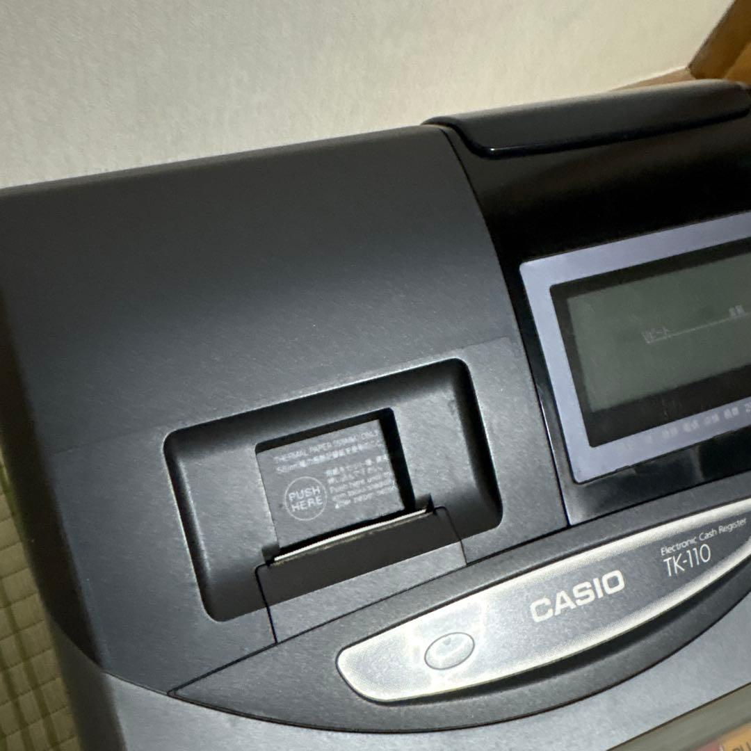 CASIO カシオ　TK-110 電子レジスター　レジ　店舗　電卓　レシート