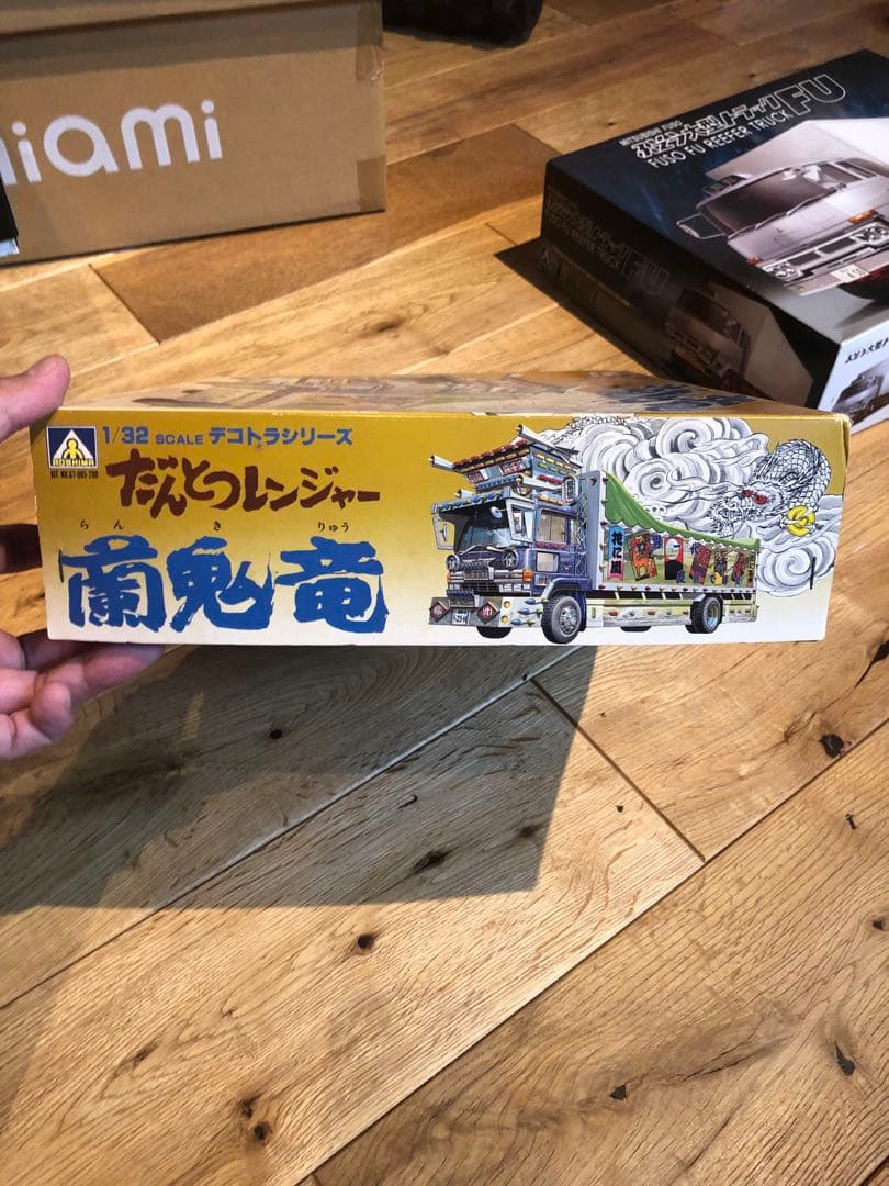 だんとつレンジャー　蘭鬼竜　プラモデル　美品