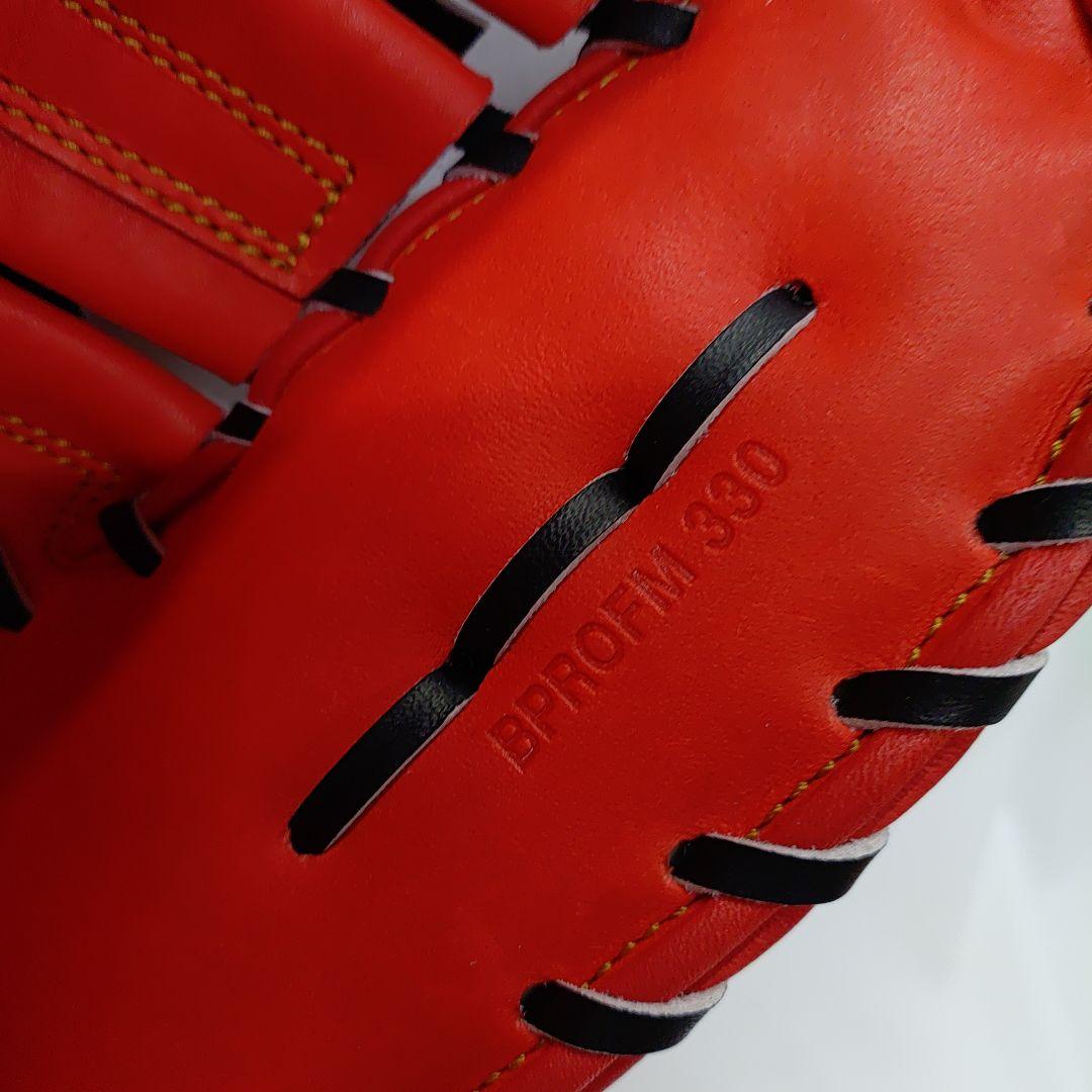 訳あり商品 ZETT 左投げ 硬式 ファーストミット ディープオレンジ