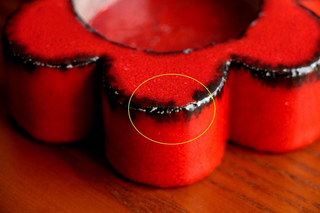 Lisa Larson リサラーソン キャンドルホルダー 赤 b