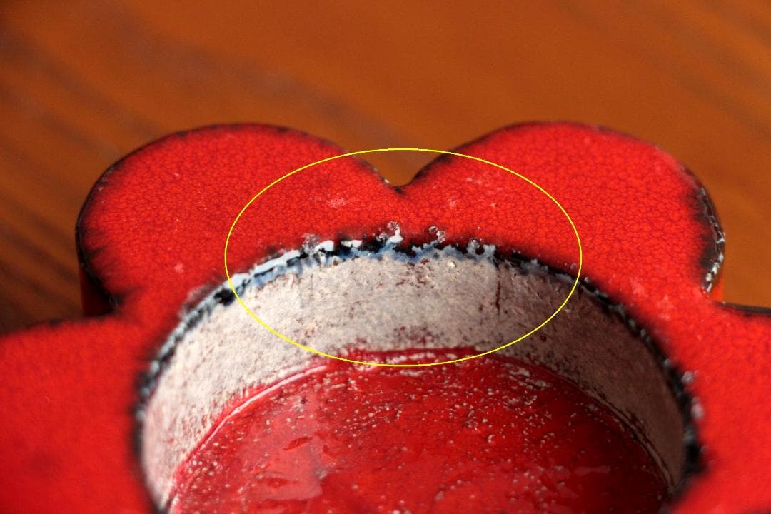 Lisa Larson リサラーソン キャンドルホルダー 赤 b