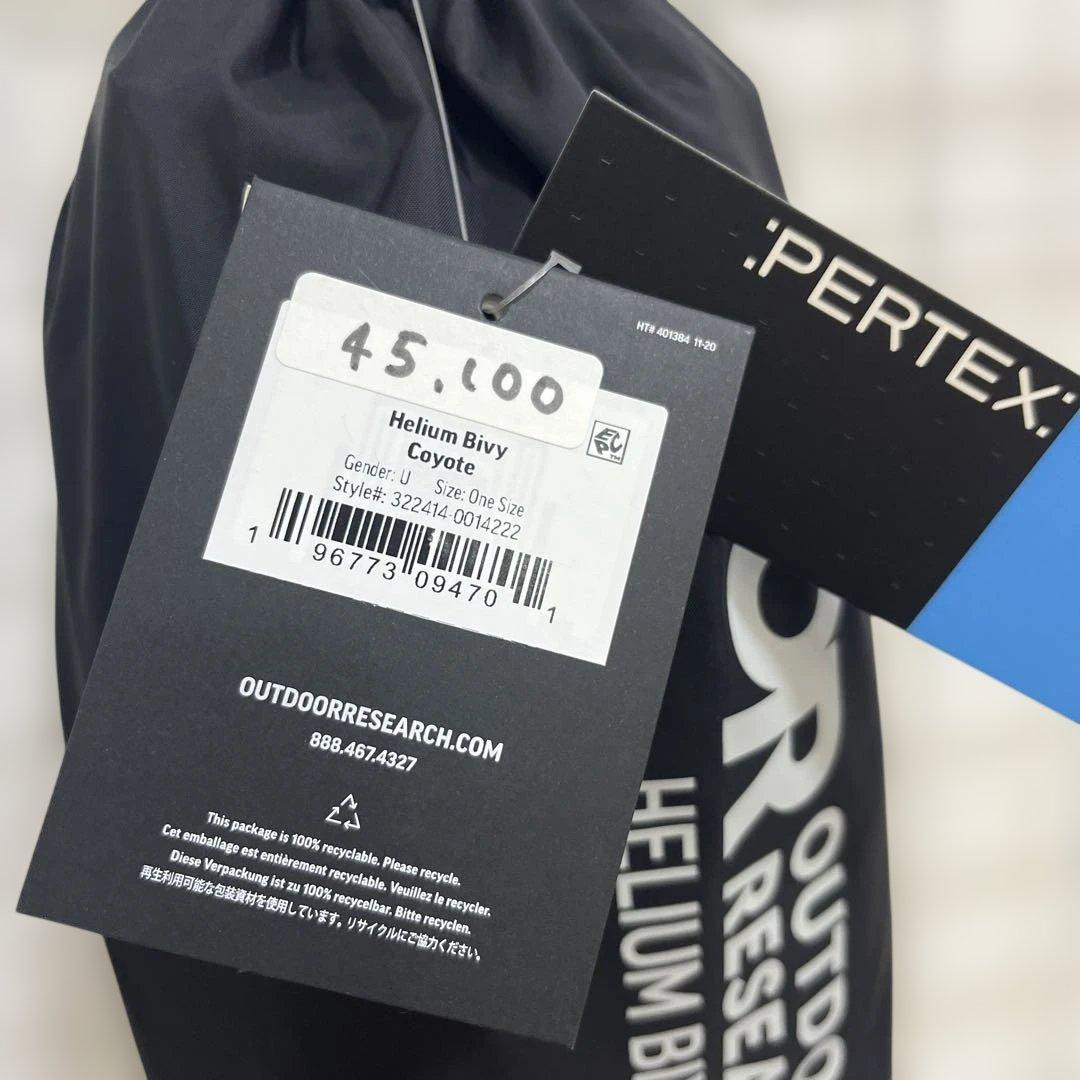 アウトドア寝具 Outdoor Research Helium Bivy Coyote