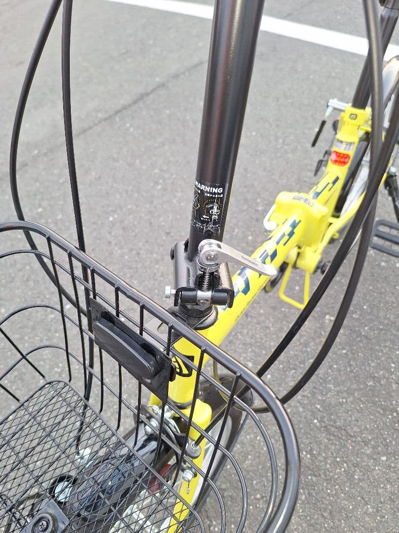 折りたたみ式自転車20インチ イエロー (黄色)引き取り限定(愛知県内)