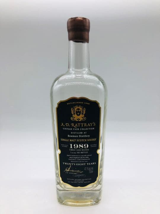 A.D.Rattray’s Bowmore 1989 空瓶