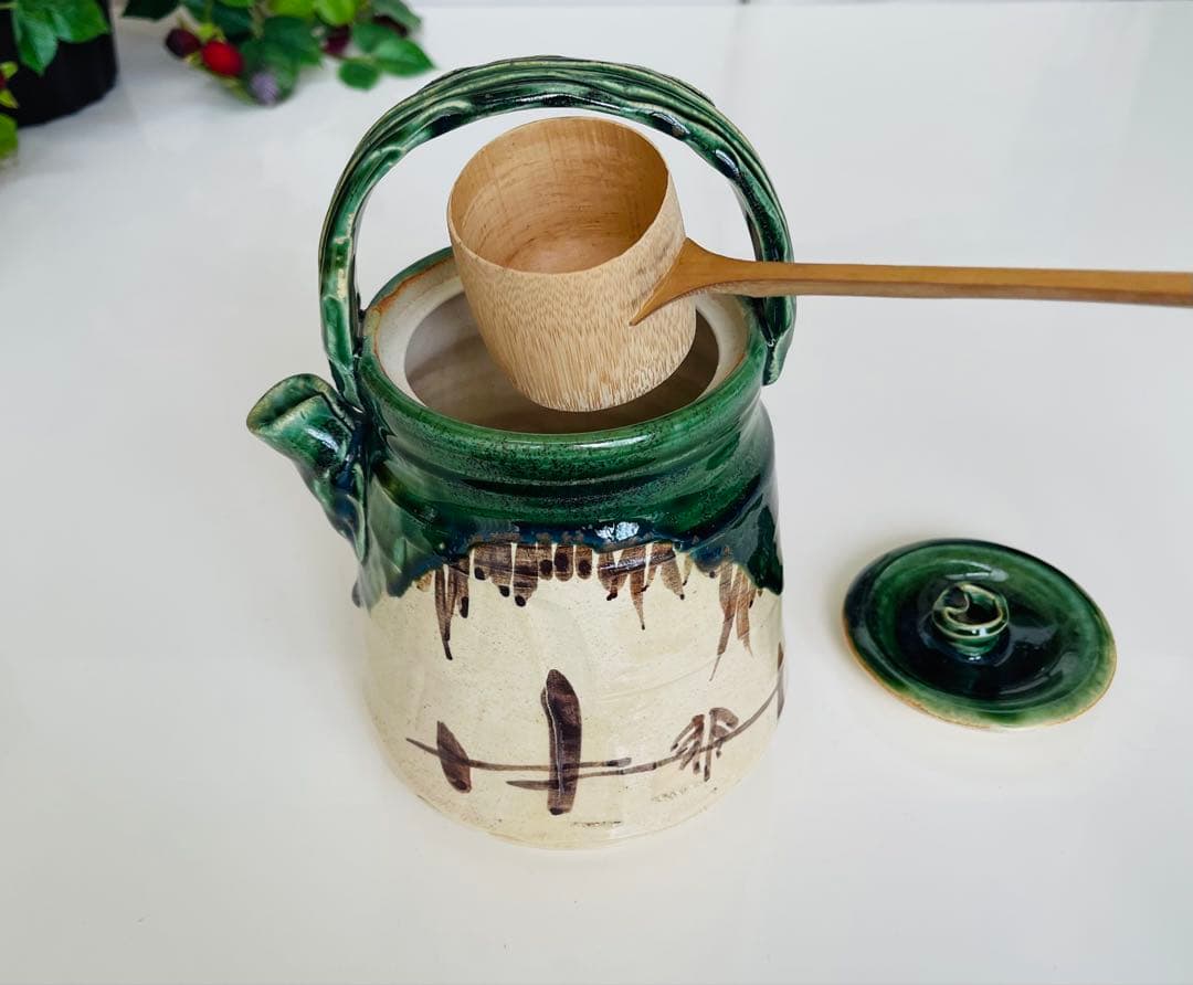 お値下げ！美品★茶道具　表千家片口水指　片口水注　片口水次　水指　水差し　織部