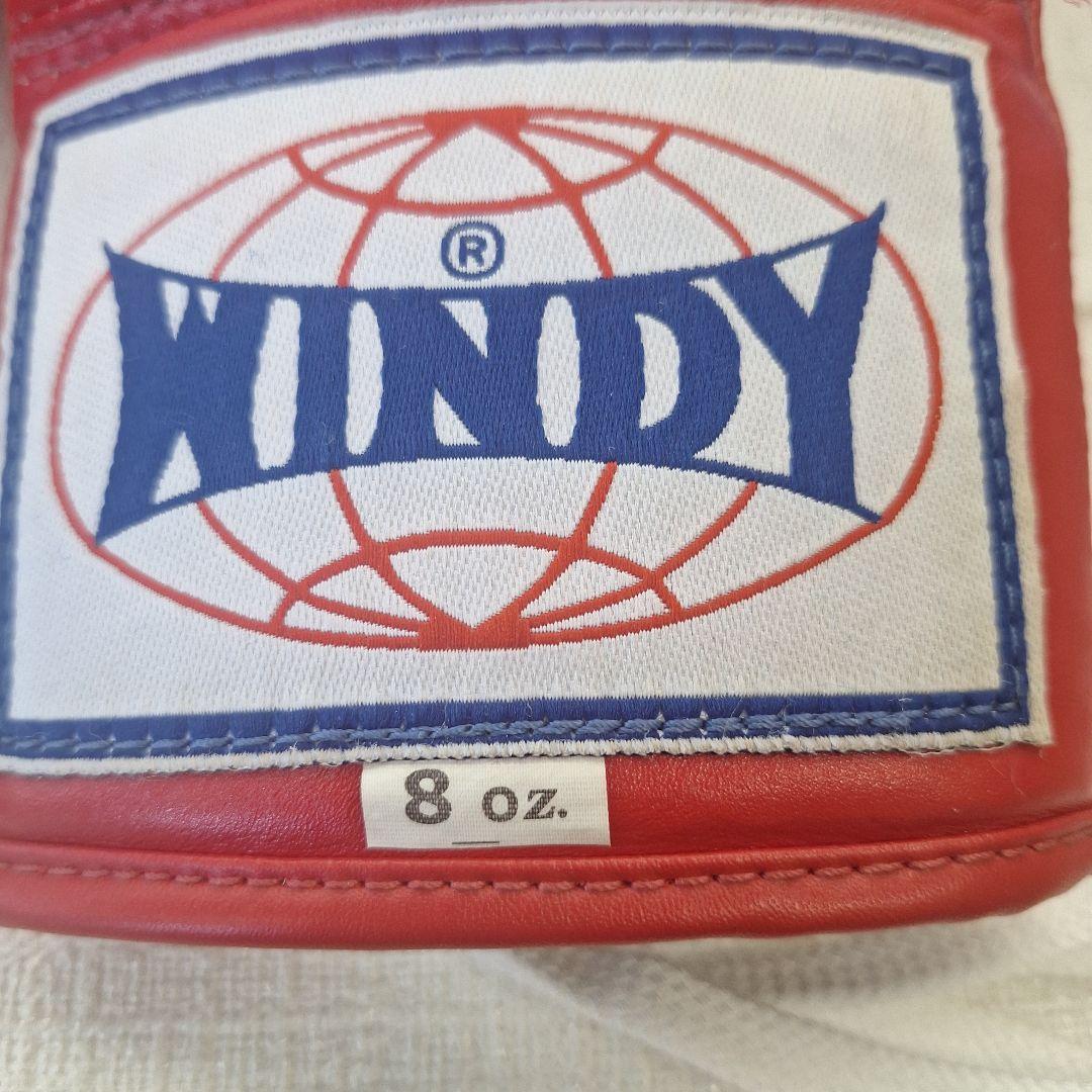 WINDY ボクシンググローブ 8 oz 赤 中古・美品①