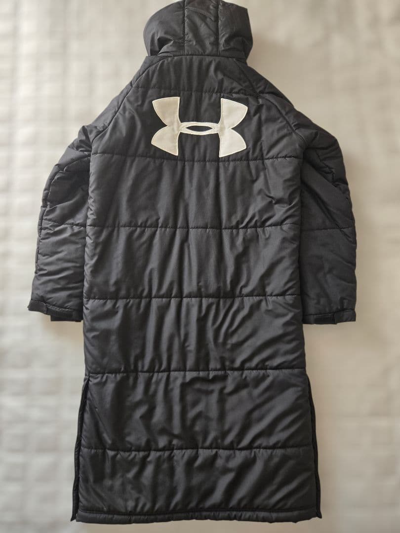 UNDER ARMOUR メンズ ベンチコートロング丈 ブラック MD