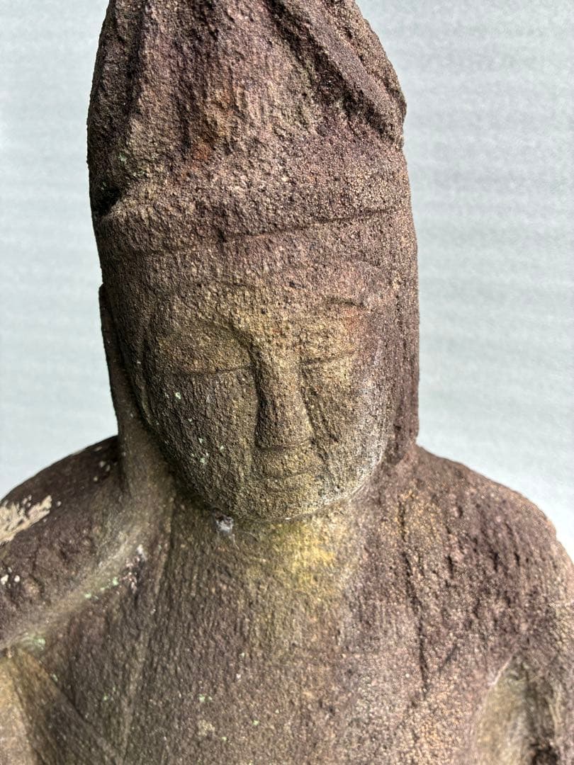石仏　如意輪観音様　時代物　仏教美術　高さ約53㎝