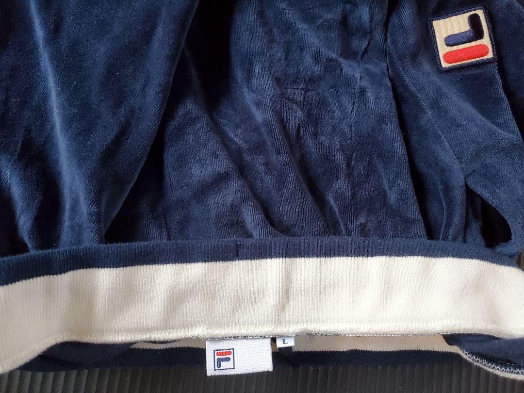 FILA ネイビー ストライプスカート Lサイズ