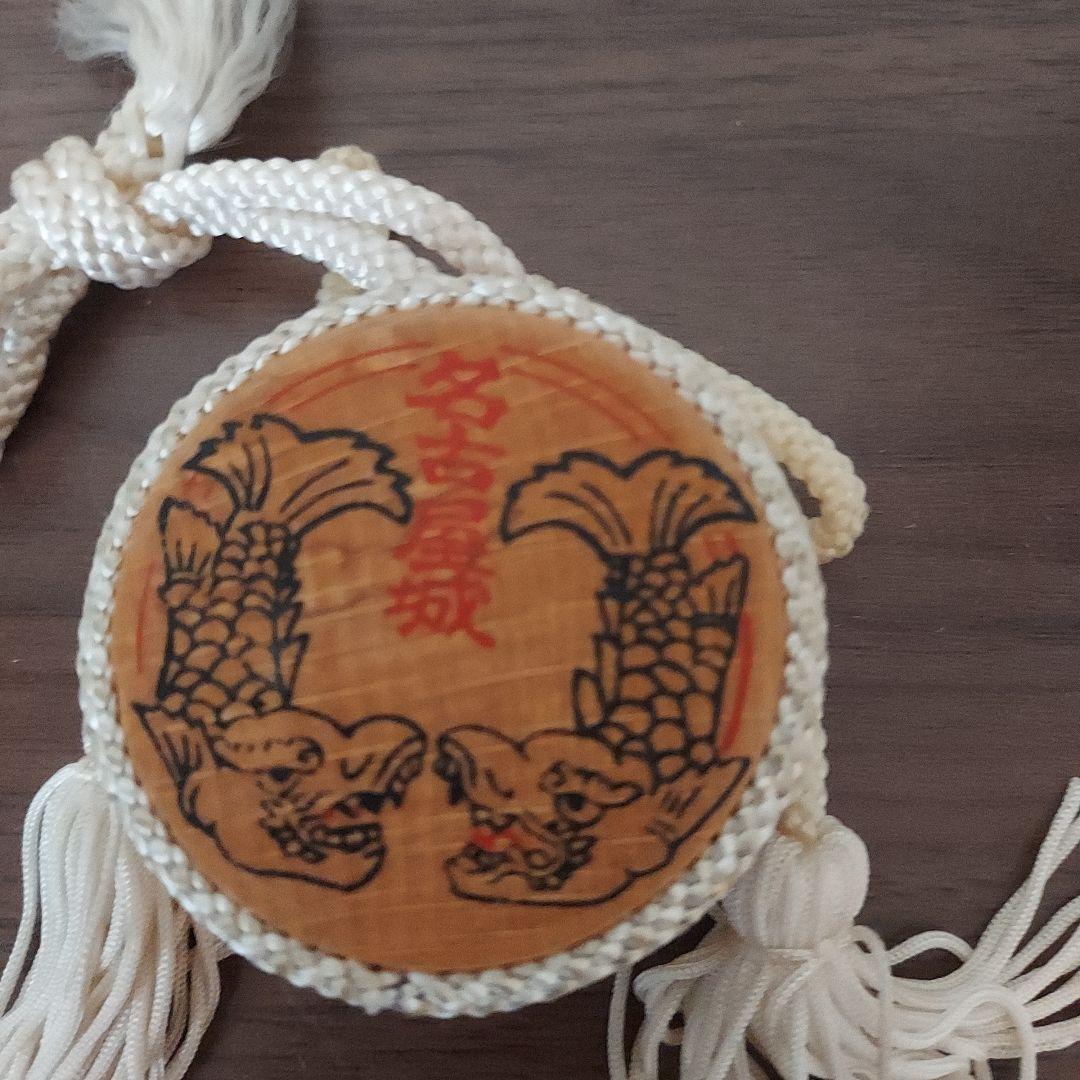 名古屋しゃちほこデザインの工芸品壁掛け和太鼓鈴