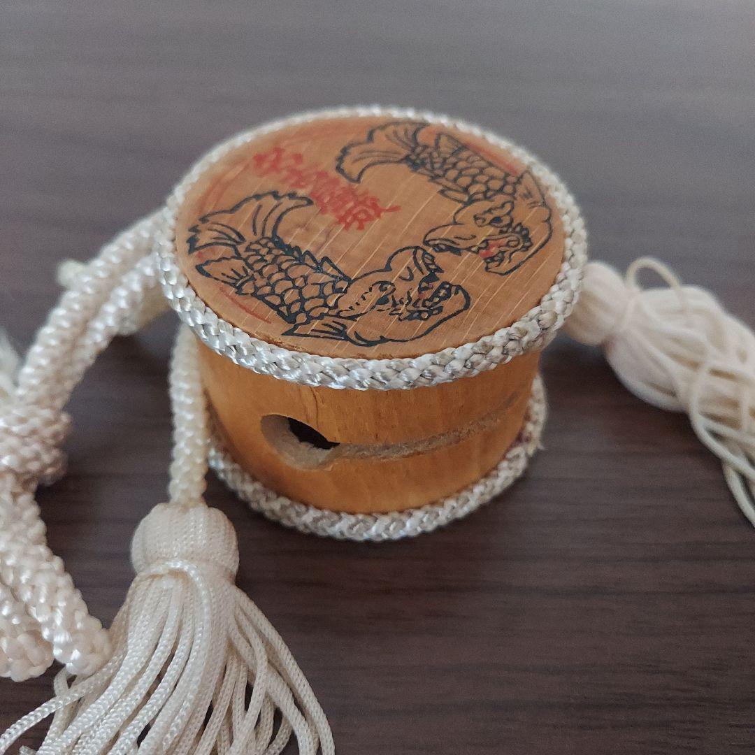 名古屋しゃちほこデザインの工芸品壁掛け和太鼓鈴