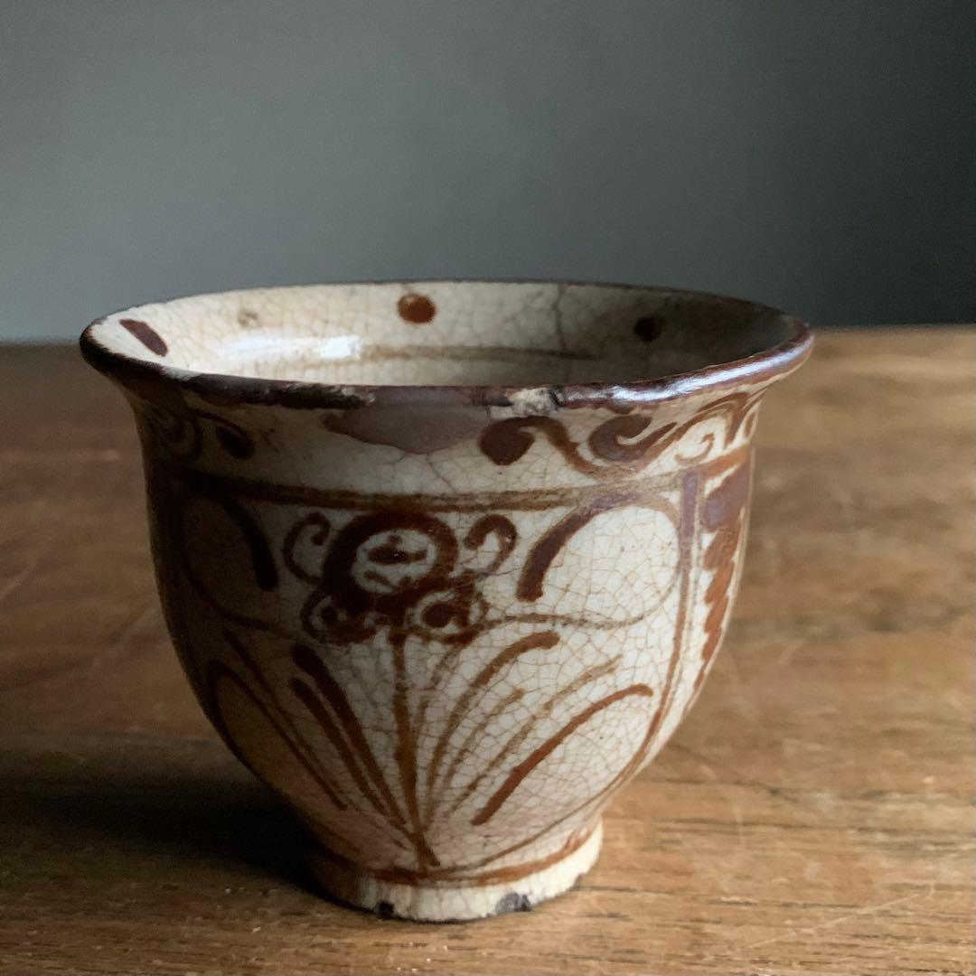 絵瀬戸 盃 ぐい呑み ちょこ 酒器No.2 古美術 古道具 アンティーク