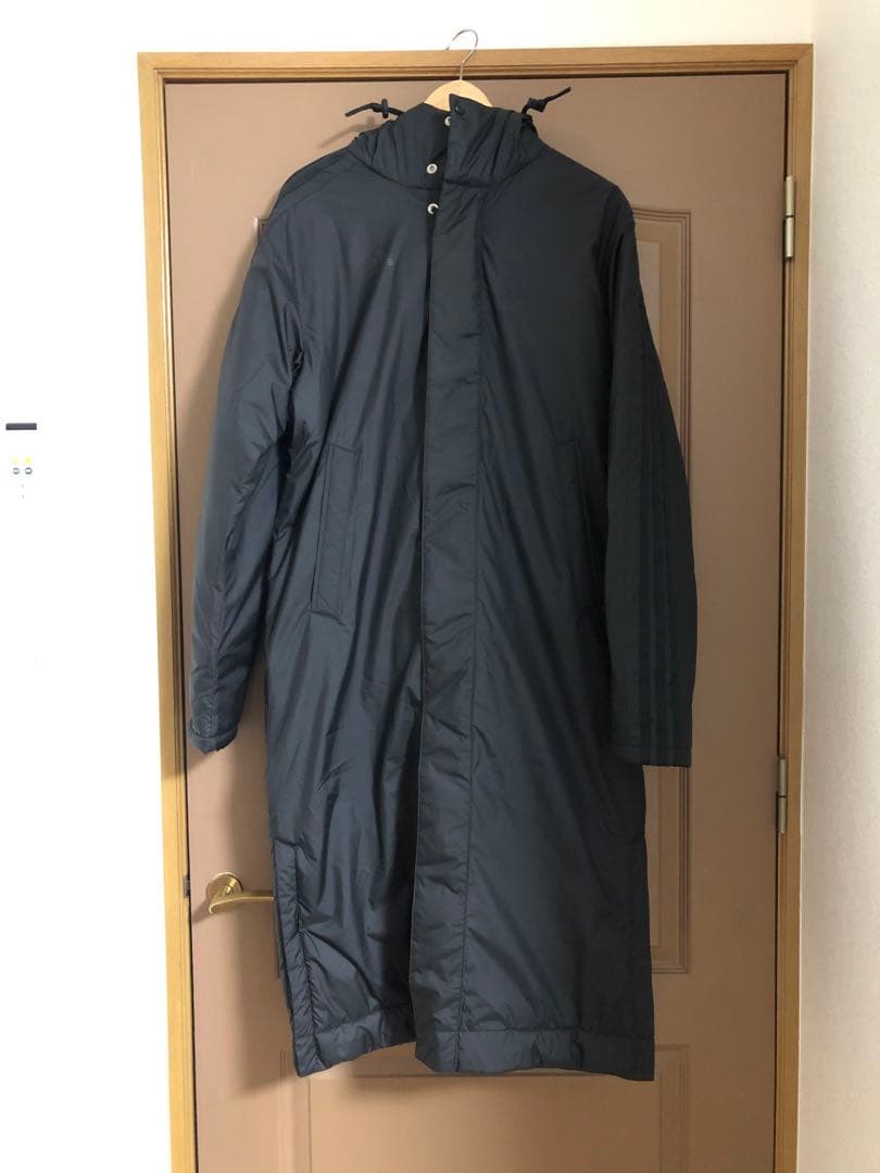 adidas ロングボアコート ブラック　Sサイズ