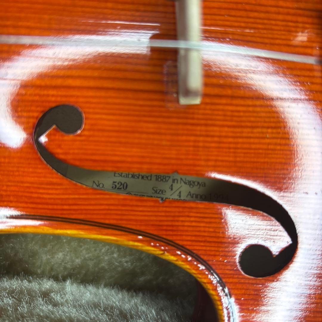 【美品】 No.520 4/4 1994 鈴木バイオリン スズキ