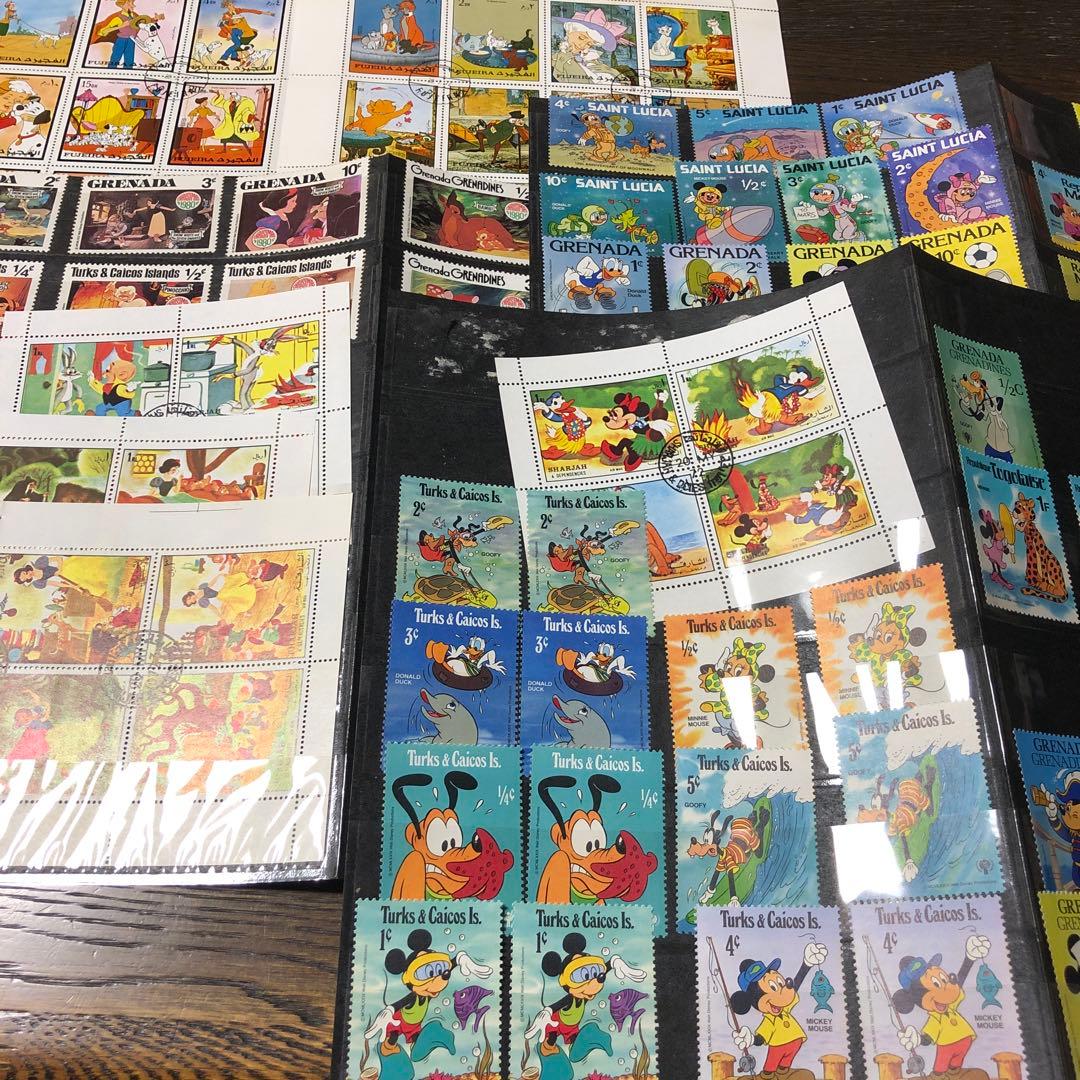 ディズニー　他　外国切手　157枚