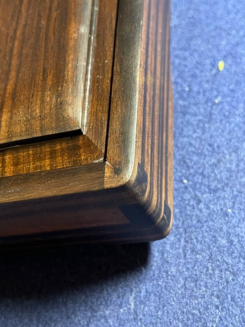 【墨研】古玩 硯箱19◆黒檀長方硯箱◆未使用品◆文房四宝 文人趣味 文箱 唐木