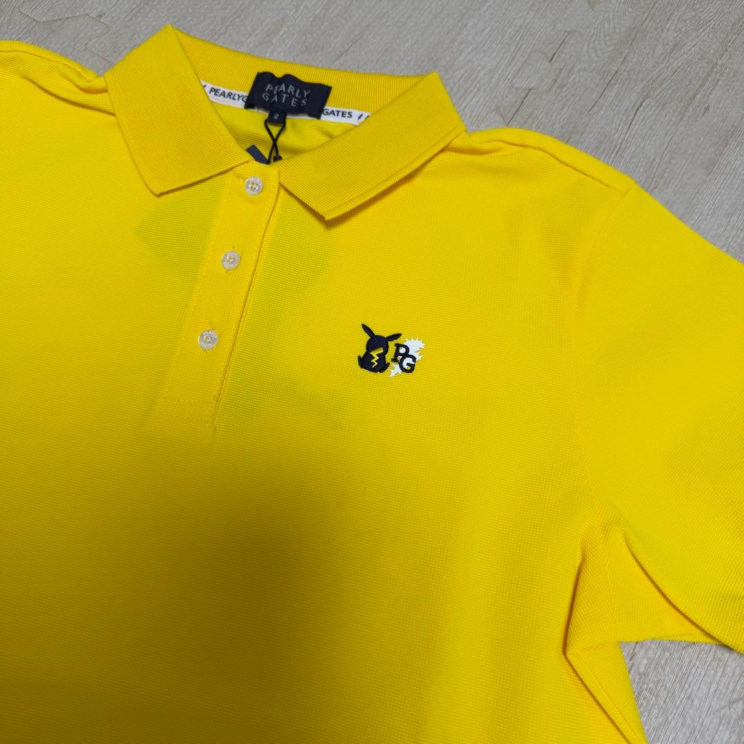 PEARLYGATES ピカチュウ ゴルフポロシャツ イエロー Lサイズ