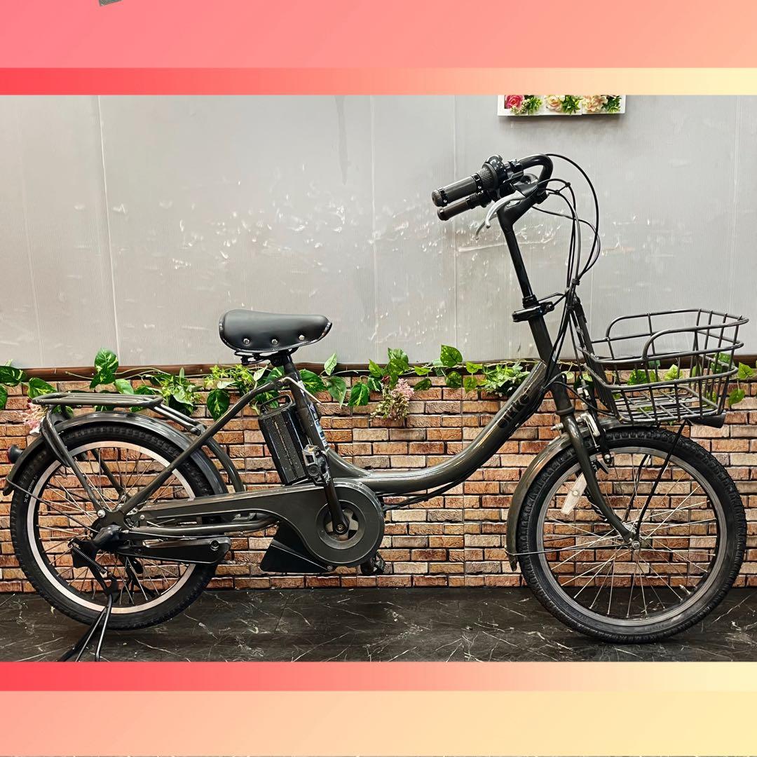 引き取り価格【60】電動自転車 ブリヂストン bikke グレー 20インチ