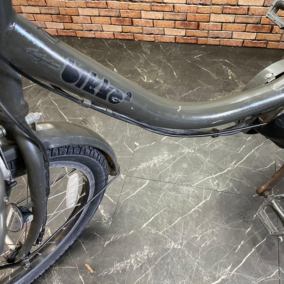 引き取り価格【60】電動自転車 ブリヂストン bikke グレー 20インチ