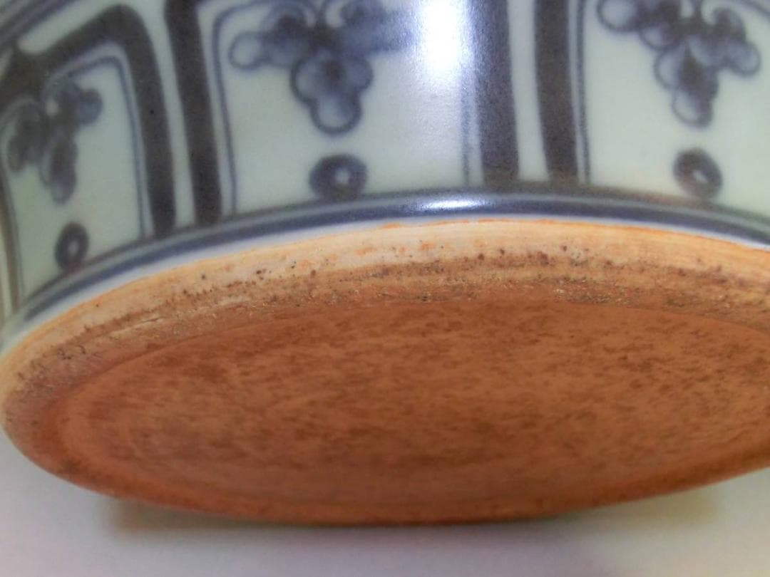 壷■支那青華花唐草紋大壺 染付大瓶 中国 古玩 唐物 花瓶 骨董品 32.6cm