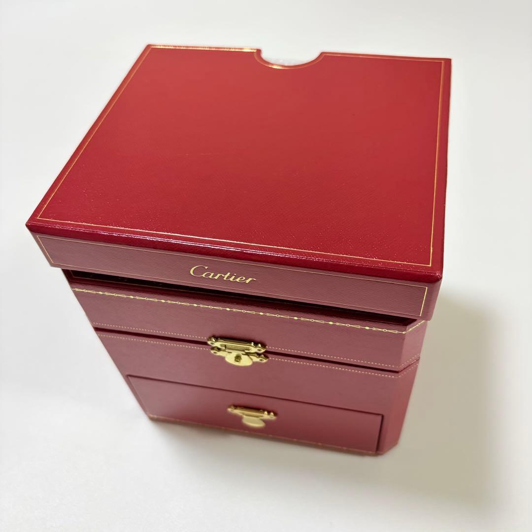 カルティエ　時計ケース　時計ボックス　空箱　二段　希少