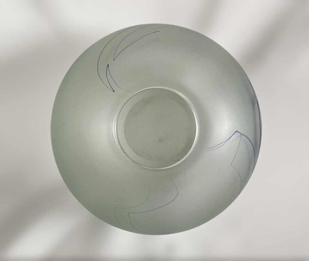 米原 眞司「ラインドローイング」②1990年代球体ガラス花瓶