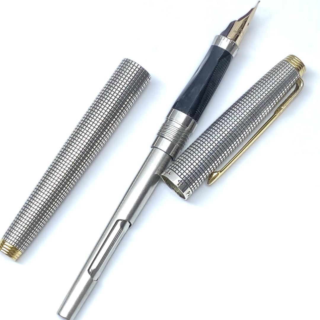 14K パーカー STERLING SILVER 万年筆 USA