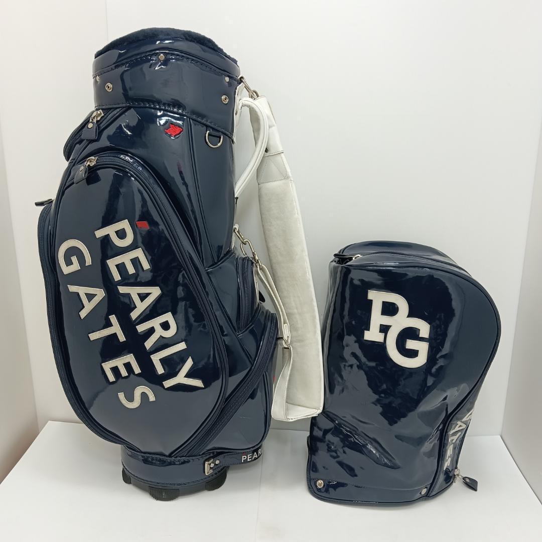 8ｍ3333h1z パーリーゲイツ キャディーバック ネイビー golfbag
