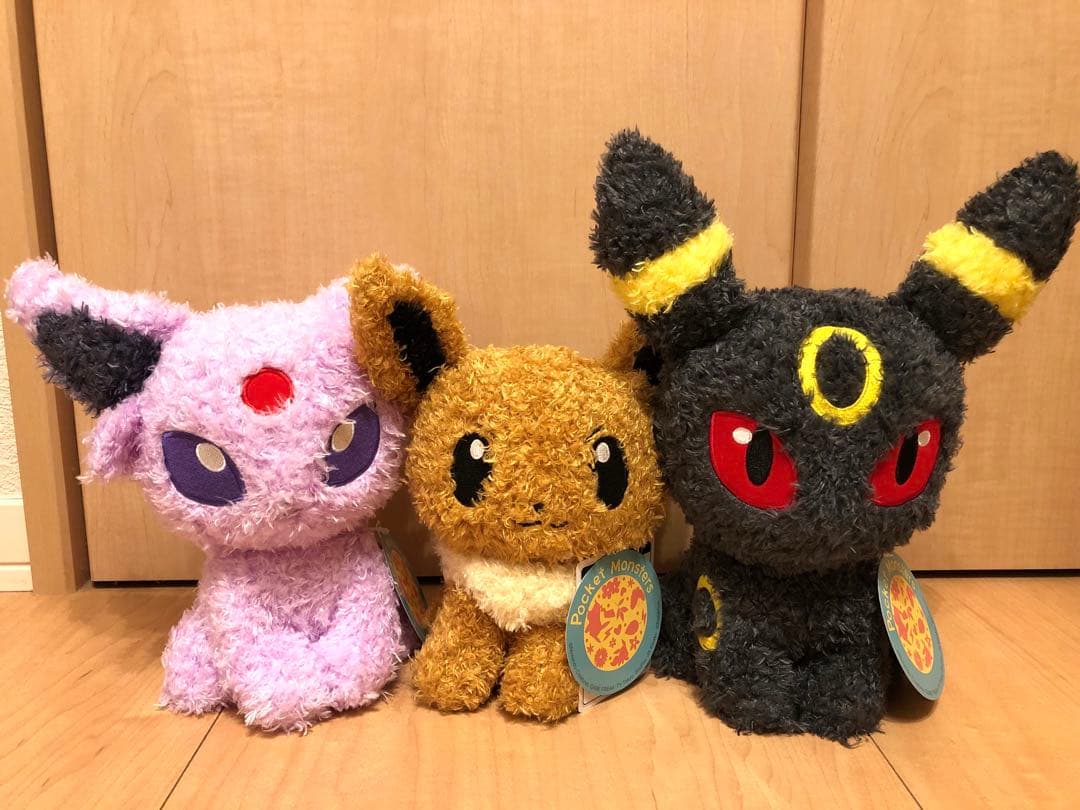 【美品】ポケットモンスター ふわふわぬいぐるみ３点セット