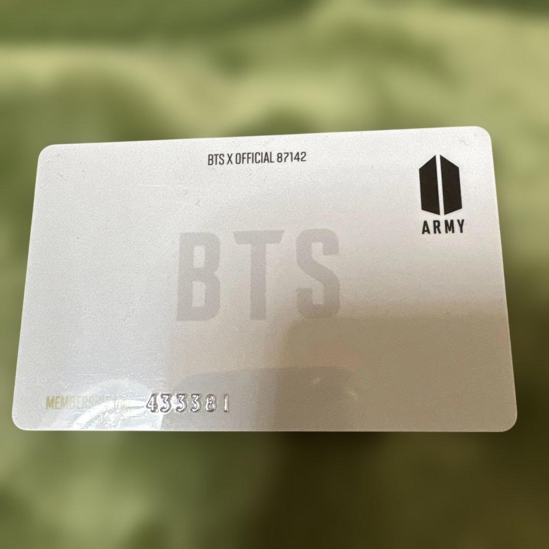 BTS ファンクラブ会員証 ホワイト