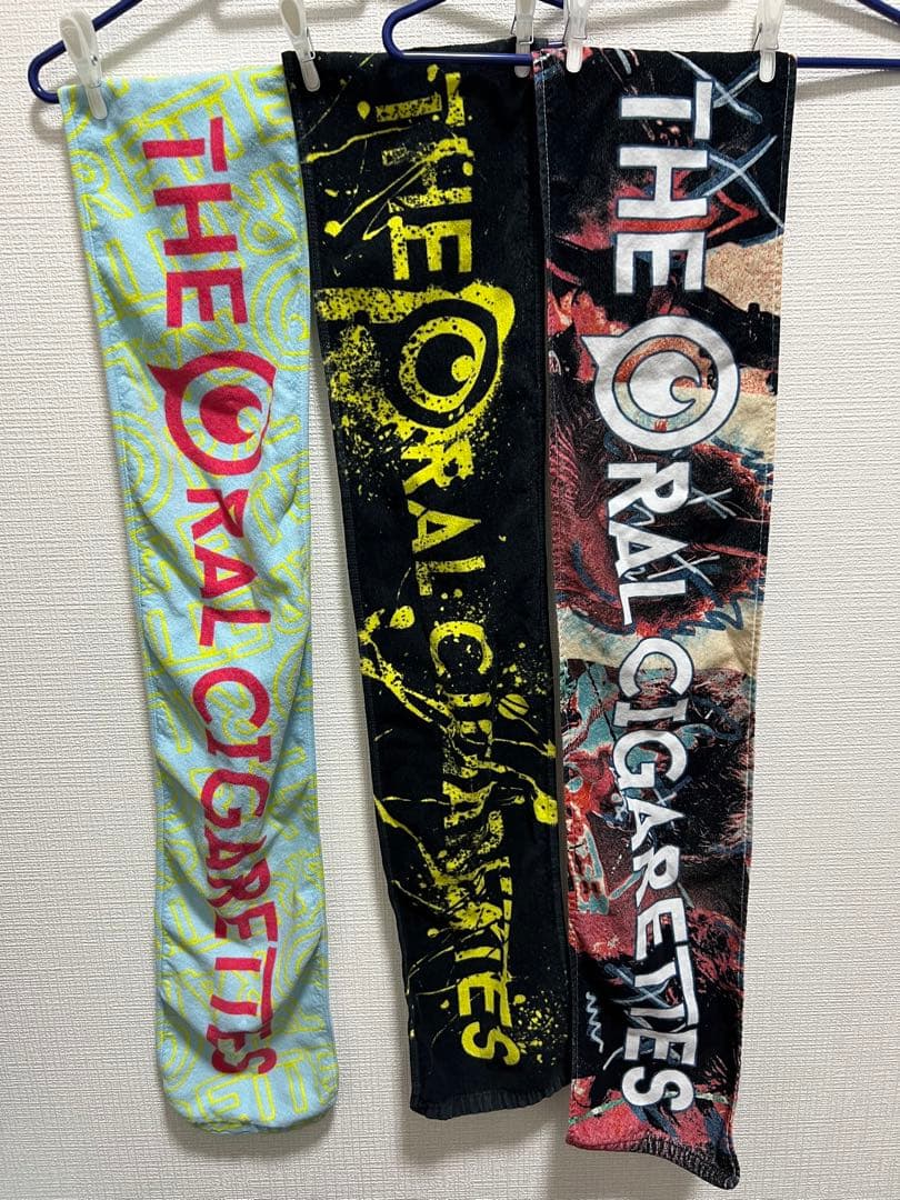 THE ORAL CIGARETTES ベースボールシャツL&タオル３枚セット