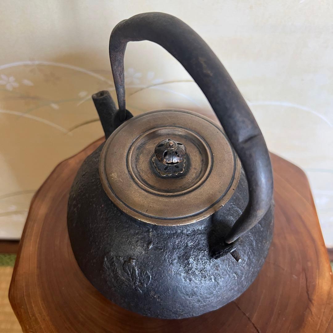 時代 龍文堂 鉄瓶 煎茶道具