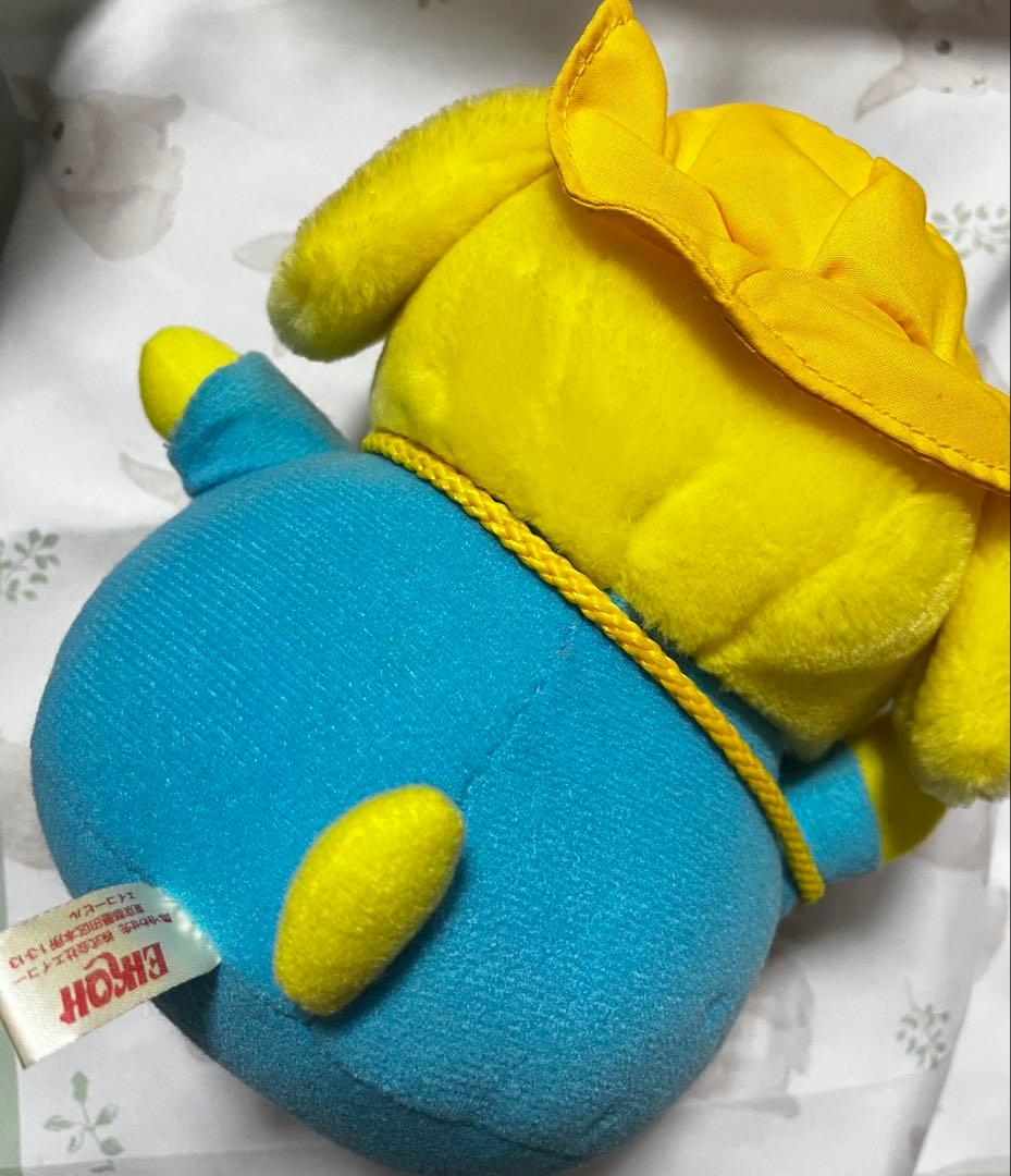 ポムポムプリン　レトロ　ぬいぐるみ　幼稚園　プライズ当時物