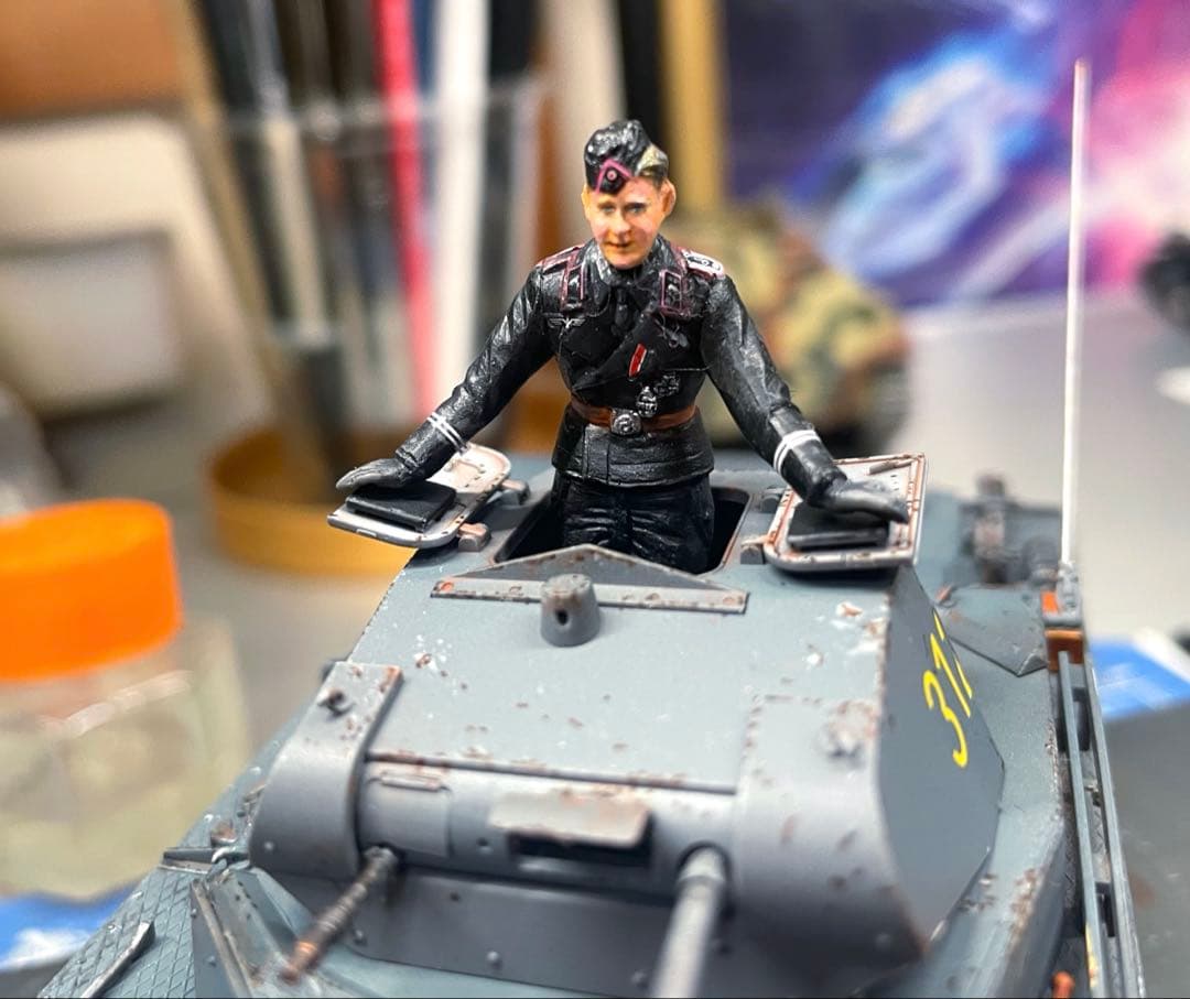 タミヤ1/35ドイツ2号戦車Ａ〜C型組み立て済みモデル