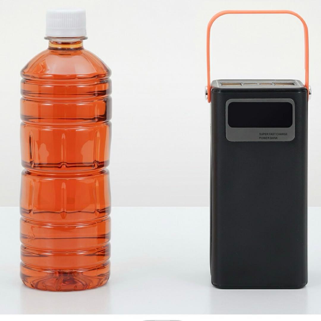 大容量コンパクトバッテリー・折りたたみソーラーパネルセット ブラック　災害