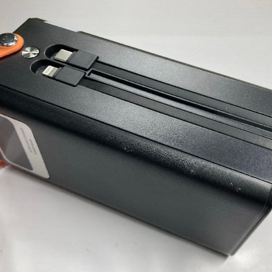 大容量コンパクトバッテリー・折りたたみソーラーパネルセット ブラック　災害