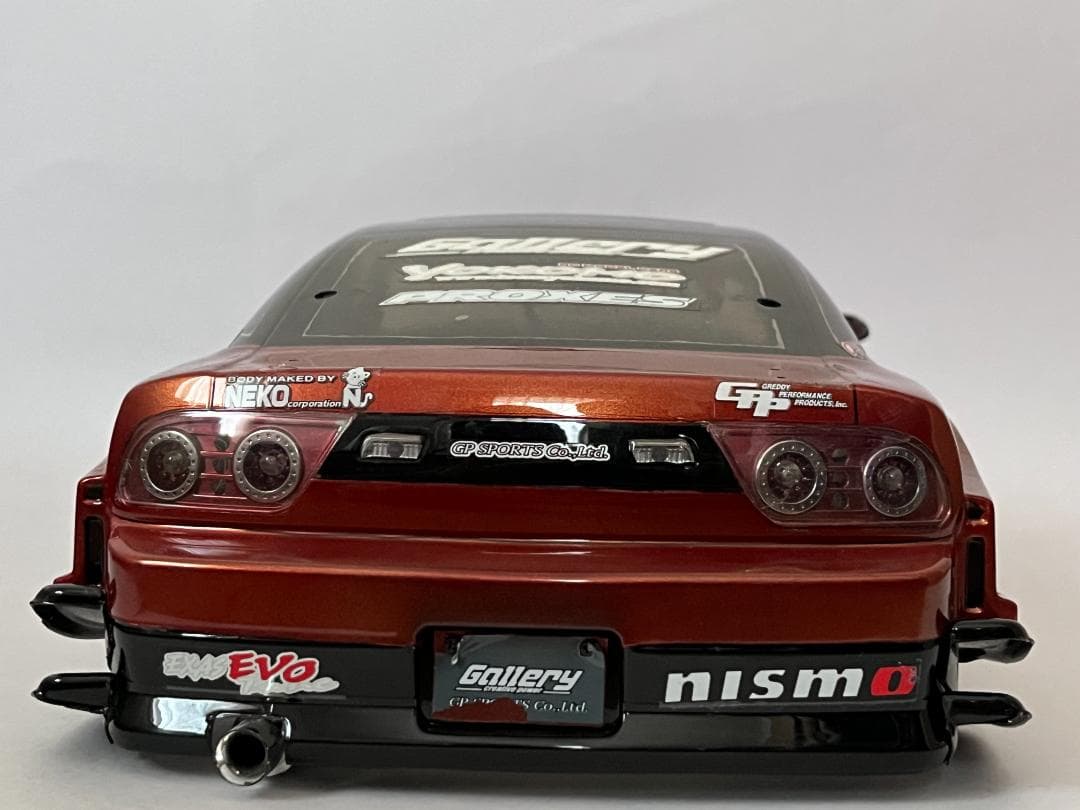 ヨコモ 1/10 RC用 180SX 電飾・プラパーツ付塗装済完成品 ボディのみ