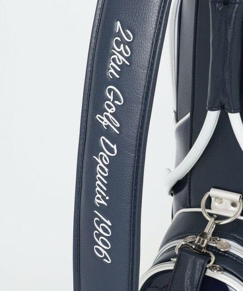 新品 23区ゴルフレディース 大人可愛い キルト×エナメル キャディバッグ