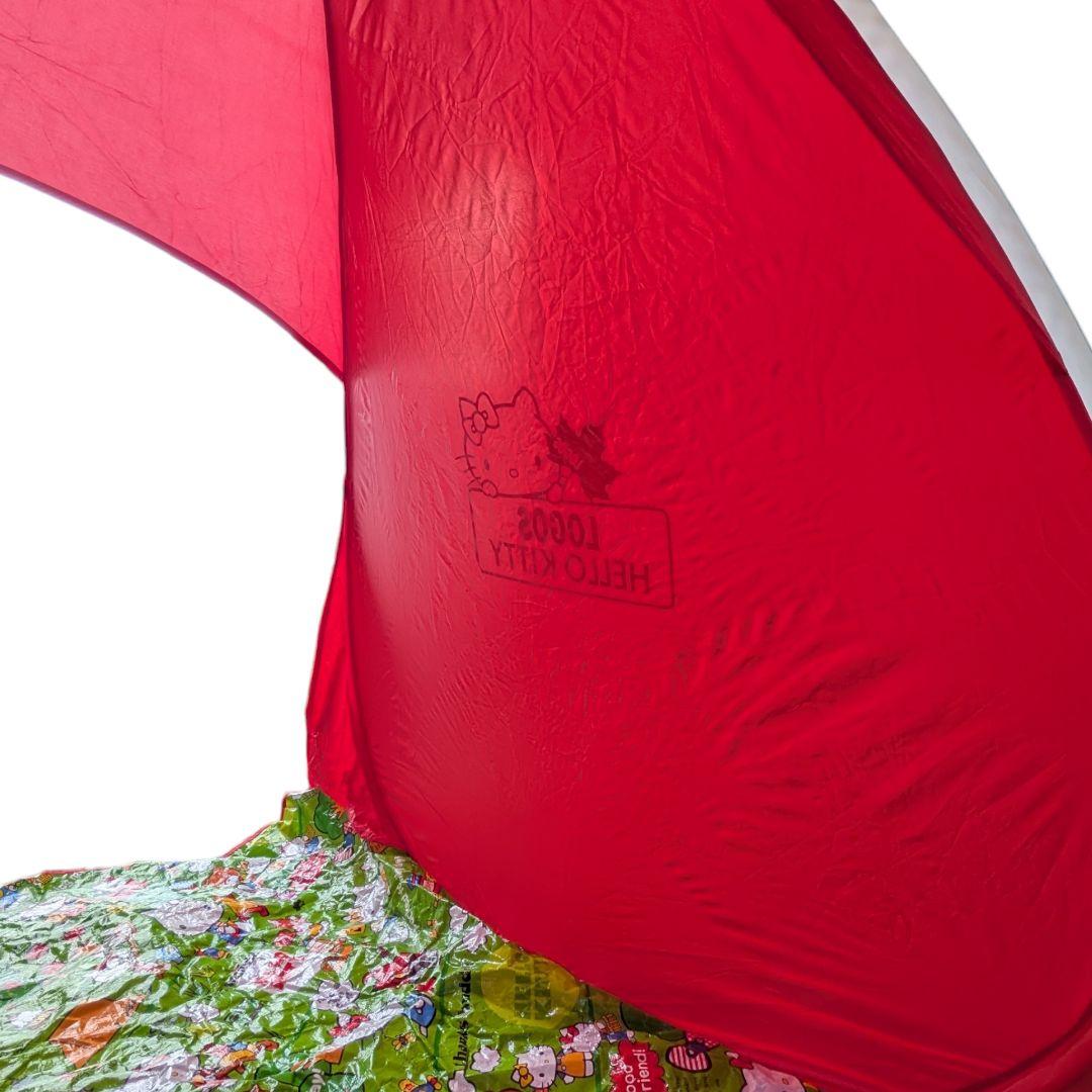美品 ロゴス ハローキティ コラボ ポップシェード180 テント UVカット