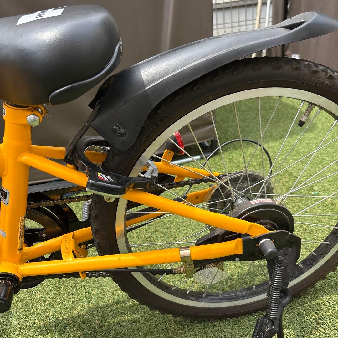 HUMMER 子供用自転車 イエロー 前カゴ付き