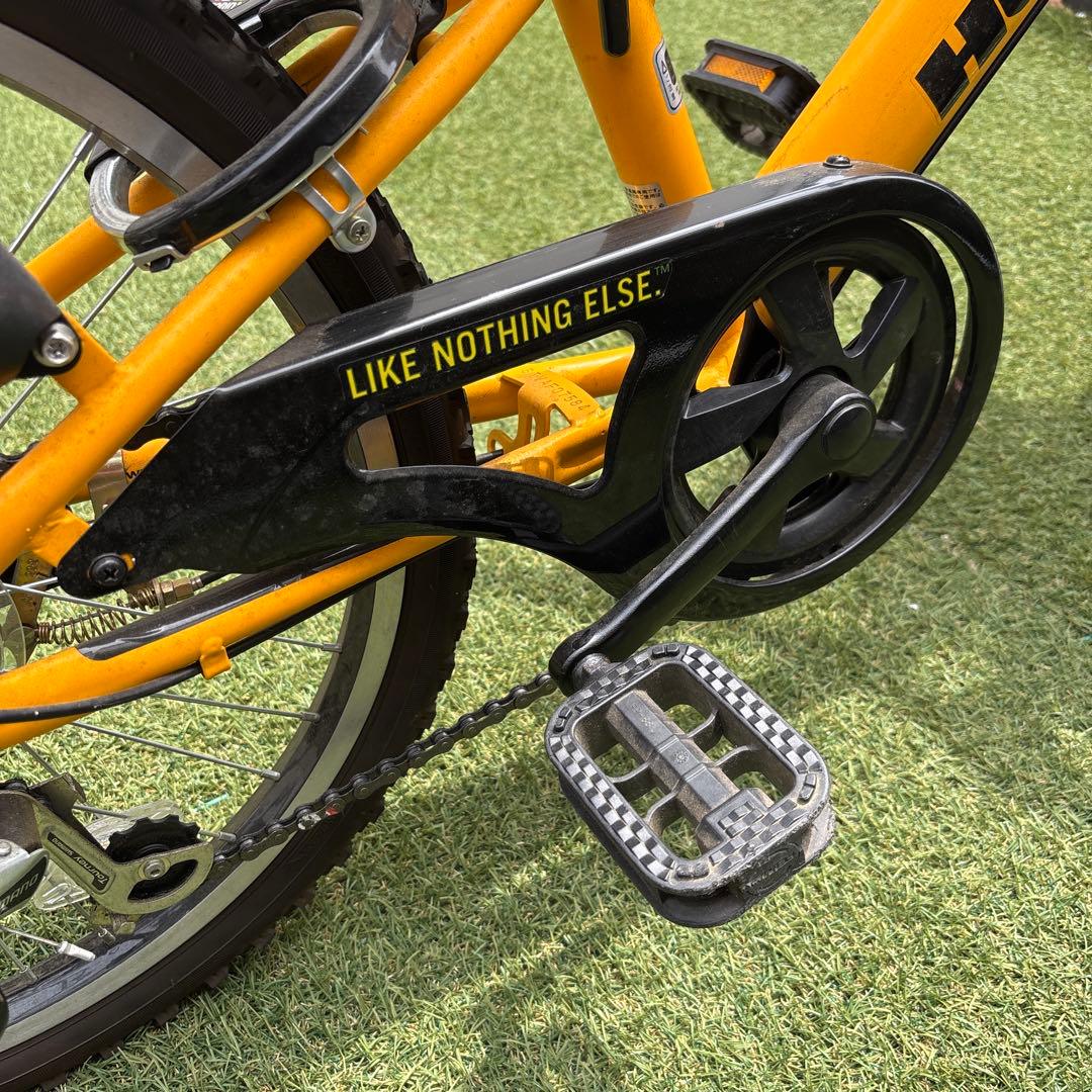 HUMMER 子供用自転車 イエロー 前カゴ付き